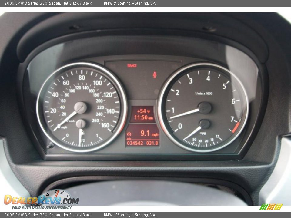 2006 BMW 3 Series 330i Sedan Jet Black / Black Photo #14