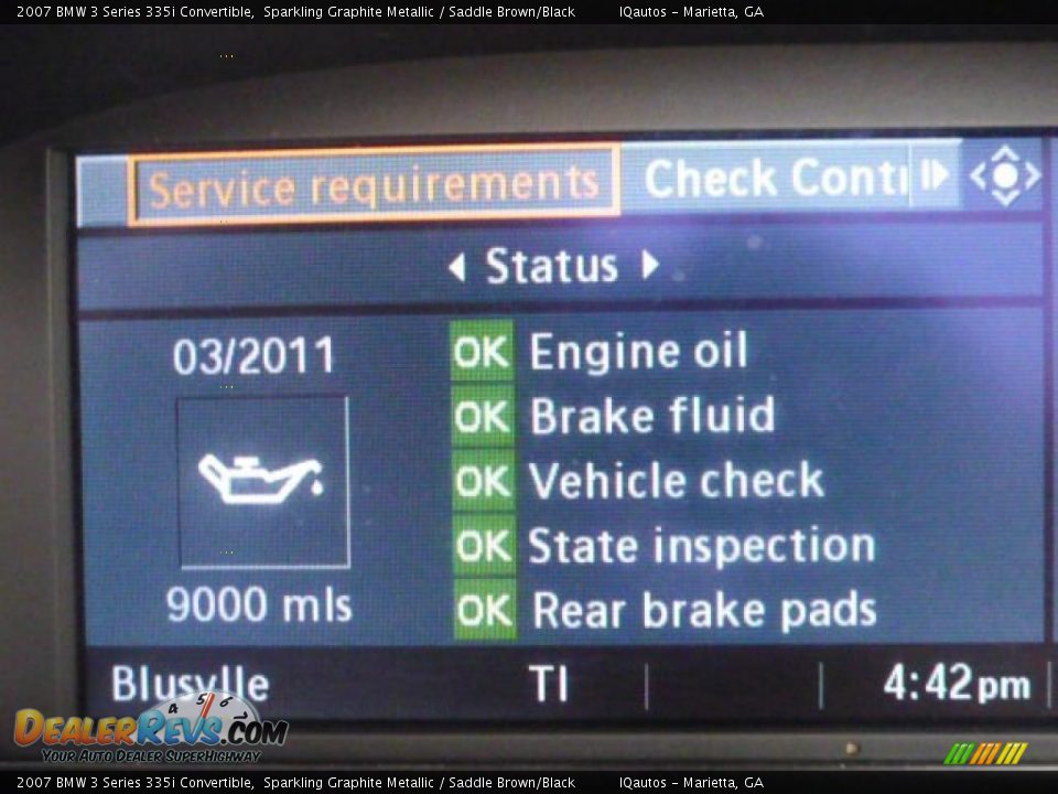 2007 BMW 3 Series 335i Convertible Sparkling Graphite Metallic / Saddle Brown/Black Photo #36