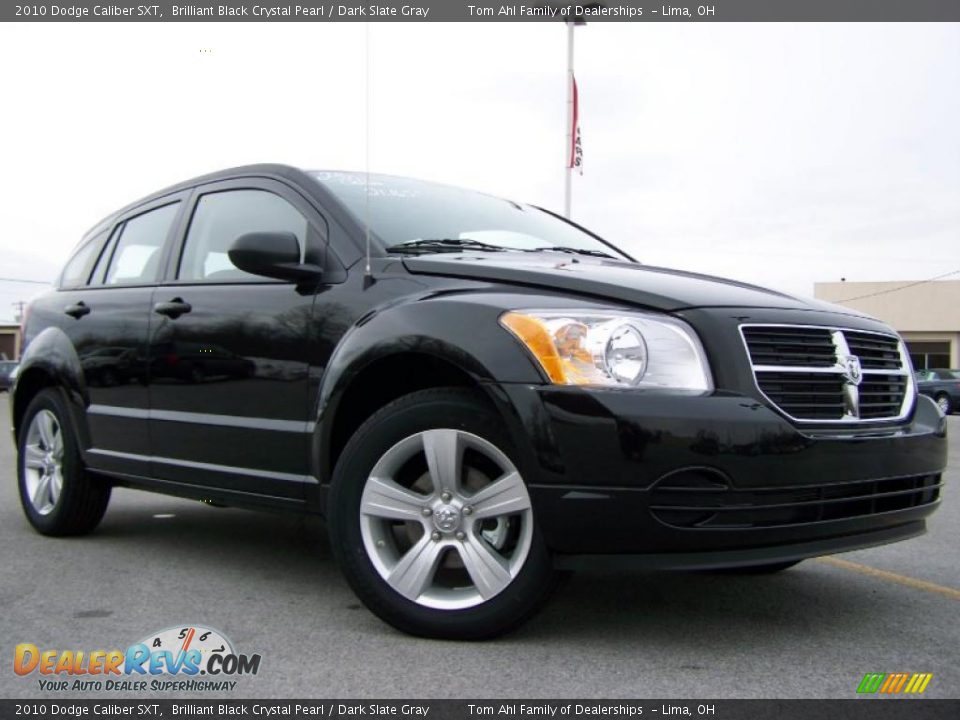 2010 Dodge Caliber SXT Brilliant Black Crystal Pearl / Dark Slate Gray Photo #1