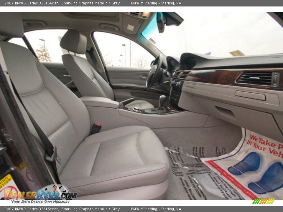 2007 BMW 3 Series 335i Sedan Sparkling Graphite Metallic / Grey Photo #9
