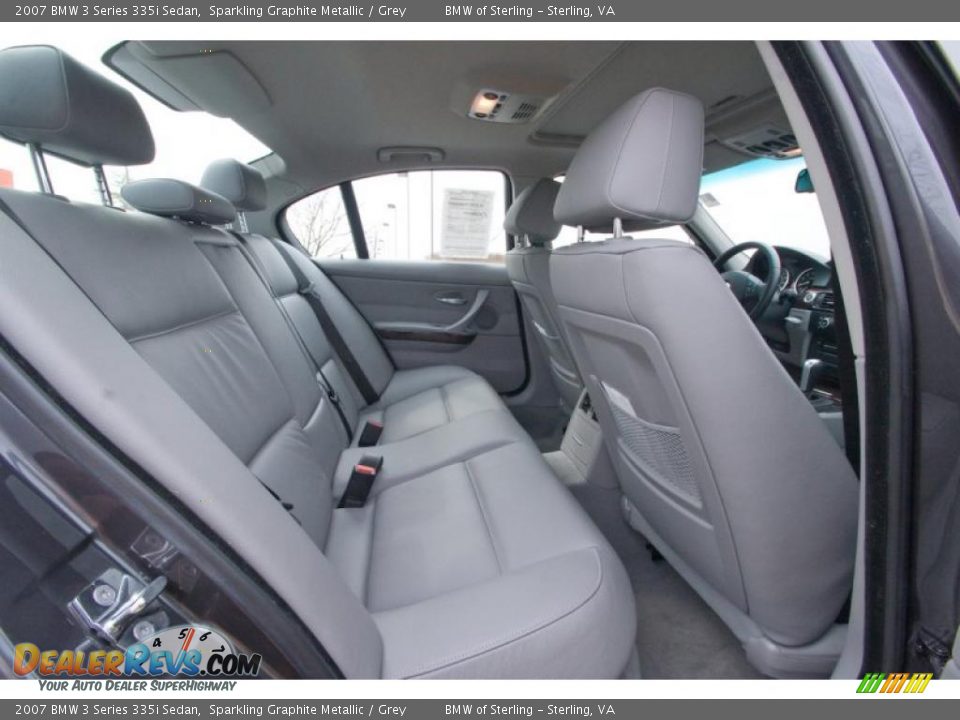 2007 BMW 3 Series 335i Sedan Sparkling Graphite Metallic / Grey Photo #10