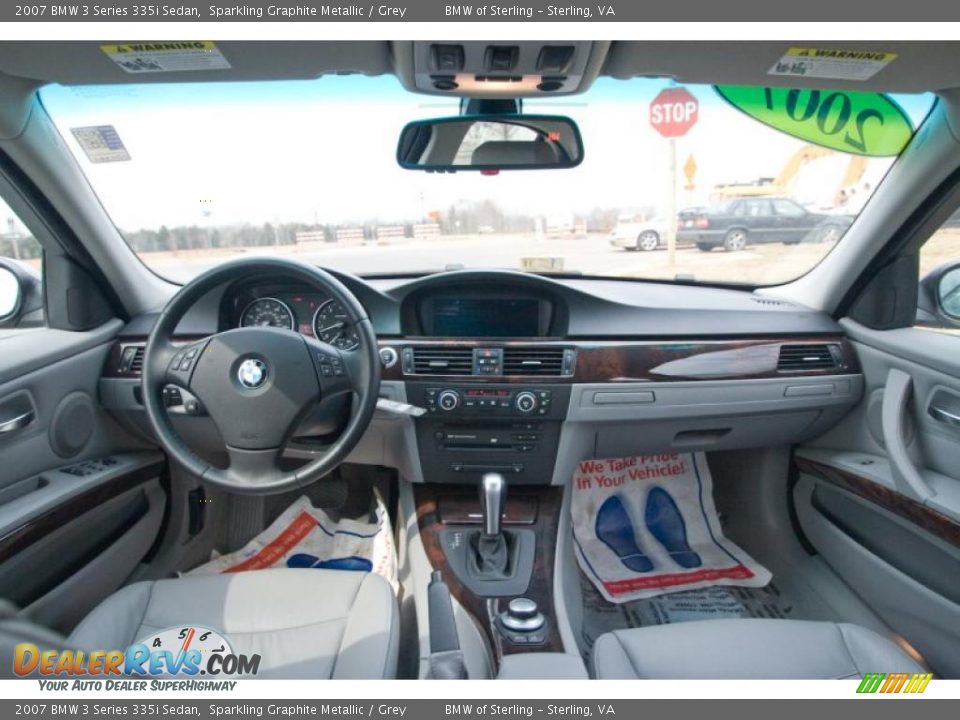 2007 BMW 3 Series 335i Sedan Sparkling Graphite Metallic / Grey Photo #11