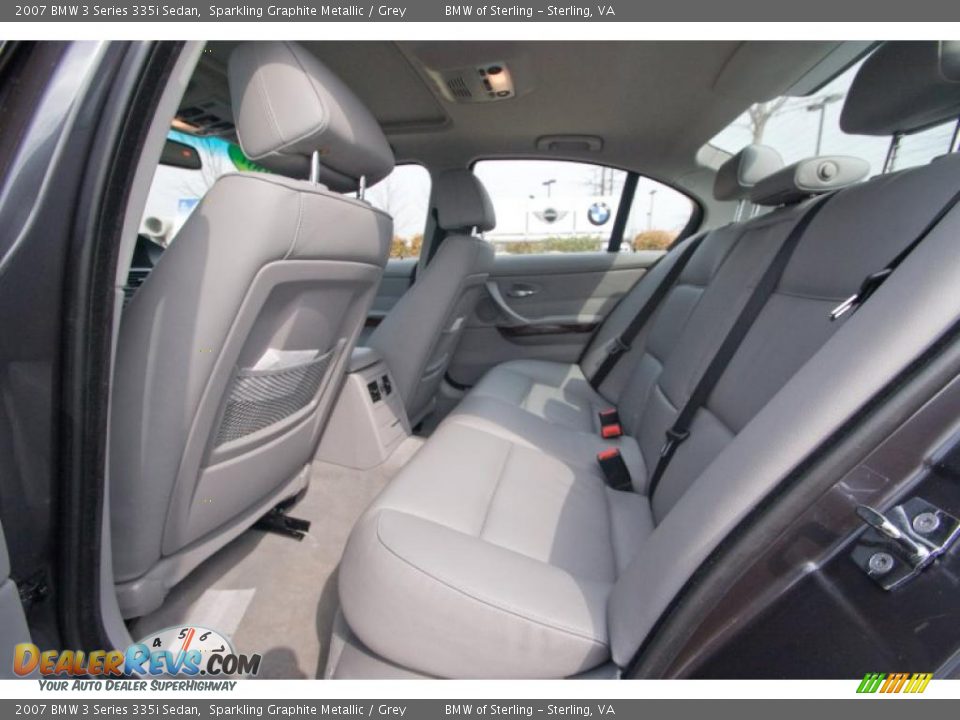 2007 BMW 3 Series 335i Sedan Sparkling Graphite Metallic / Grey Photo #12