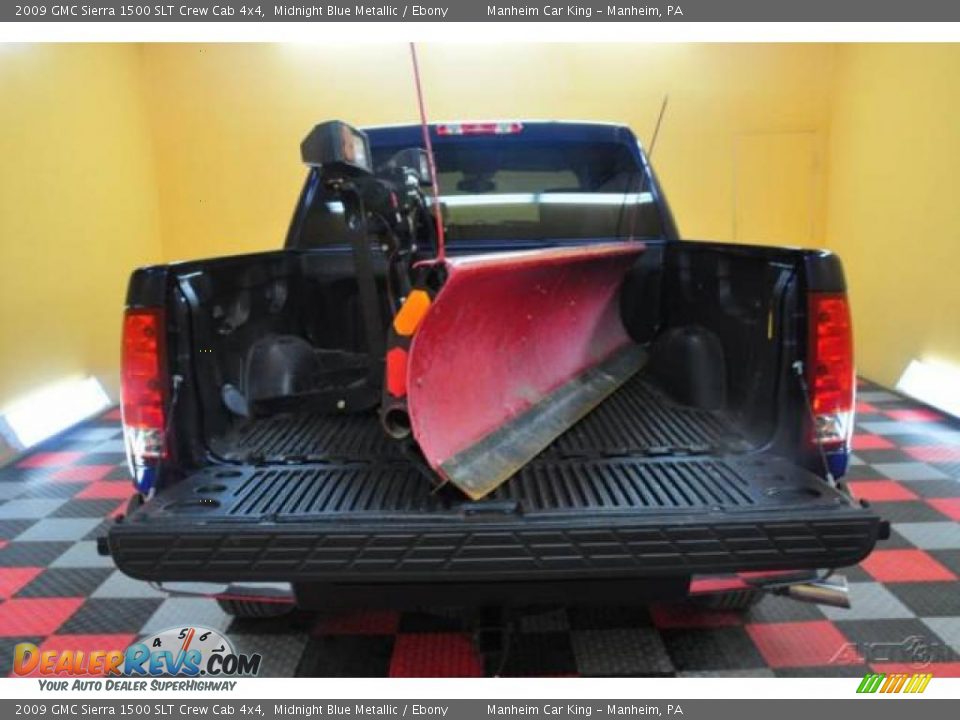 2009 GMC Sierra 1500 SLT Crew Cab 4x4 Midnight Blue Metallic / Ebony Photo #5