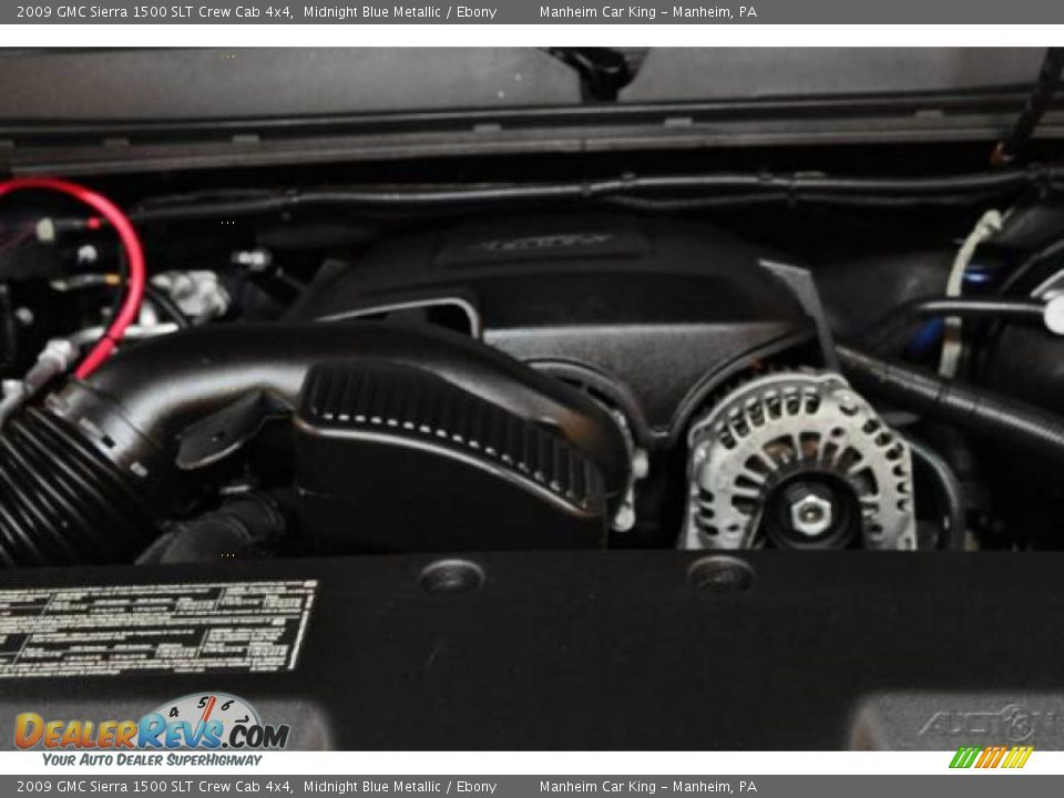 2009 GMC Sierra 1500 SLT Crew Cab 4x4 Midnight Blue Metallic / Ebony Photo #16