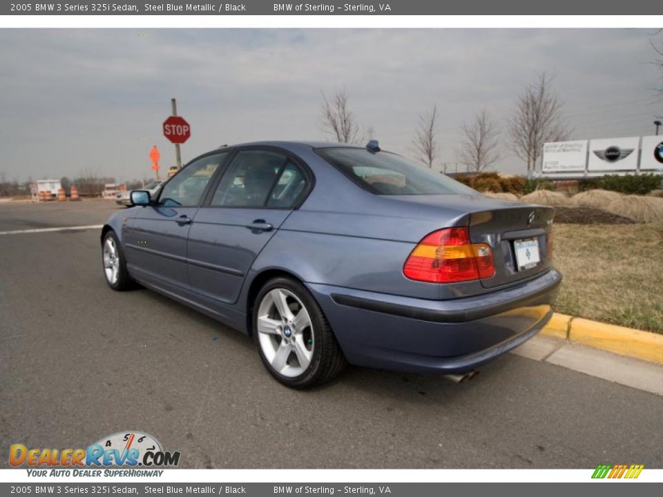 2005 BMW 3 Series 325i Sedan Steel Blue Metallic / Black Photo #4