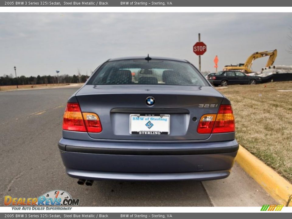 2005 BMW 3 Series 325i Sedan Steel Blue Metallic / Black Photo #5