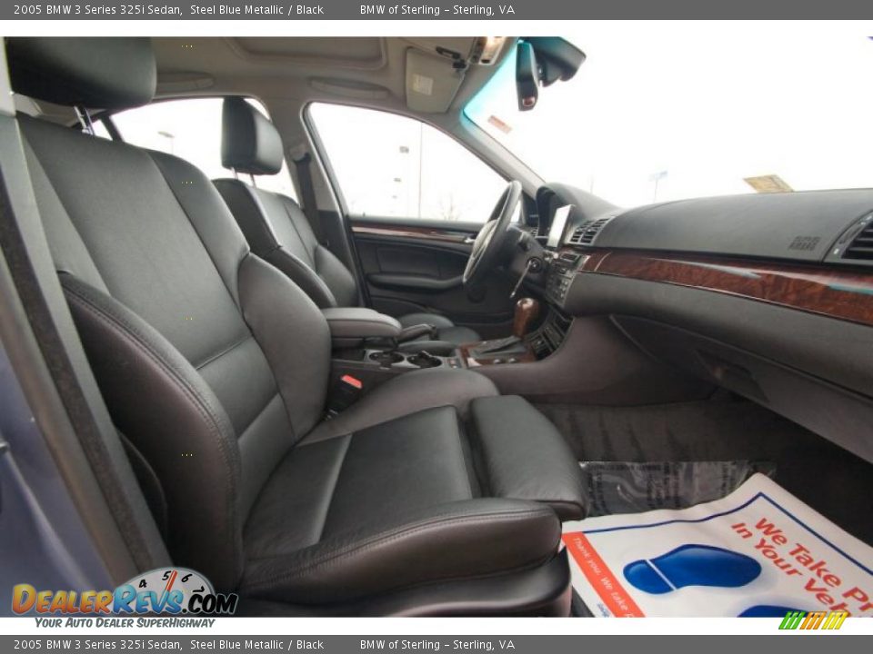 2005 BMW 3 Series 325i Sedan Steel Blue Metallic / Black Photo #9