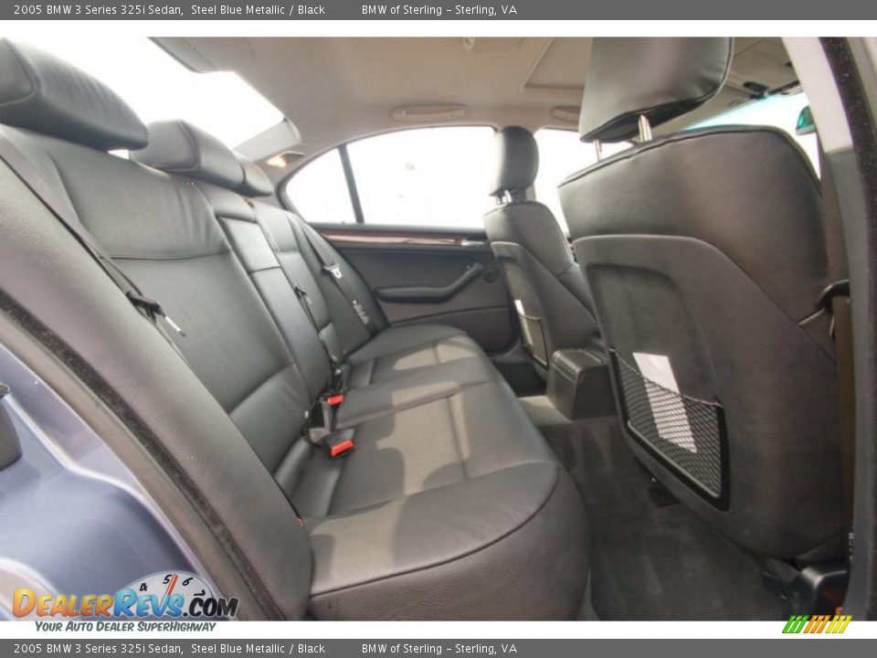 2005 BMW 3 Series 325i Sedan Steel Blue Metallic / Black Photo #10