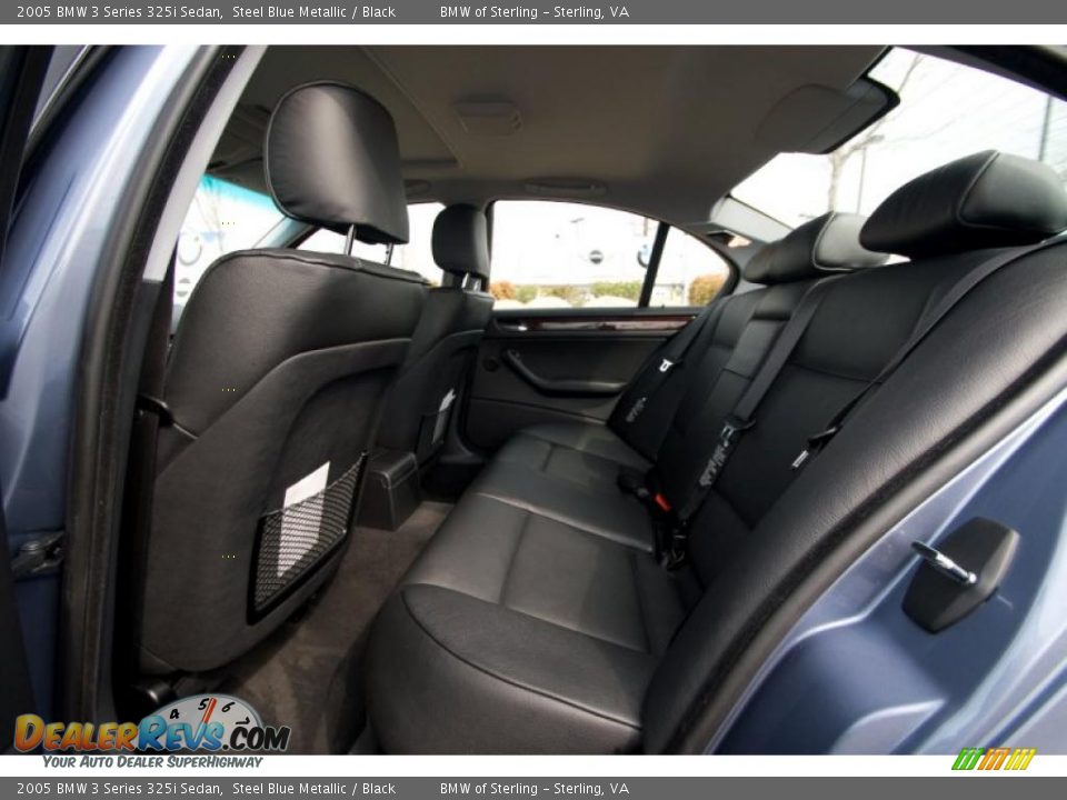 2005 BMW 3 Series 325i Sedan Steel Blue Metallic / Black Photo #12