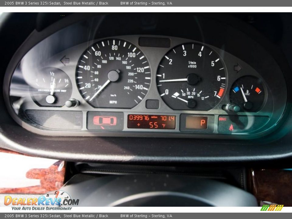 2005 BMW 3 Series 325i Sedan Steel Blue Metallic / Black Photo #14