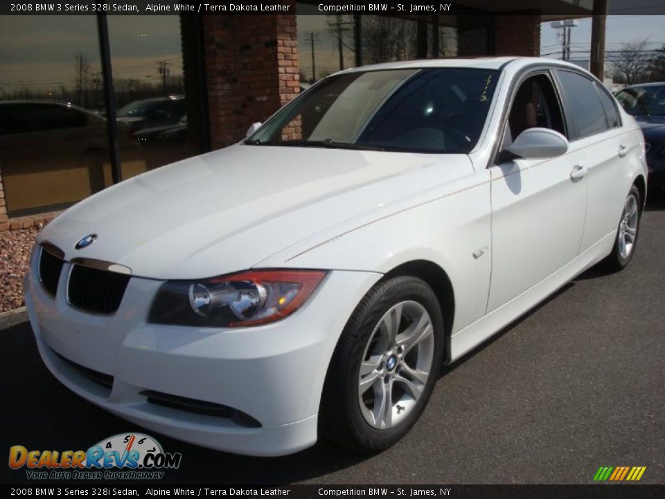 2008 BMW 3 Series 328i Sedan Alpine White / Terra Dakota Leather Photo #1