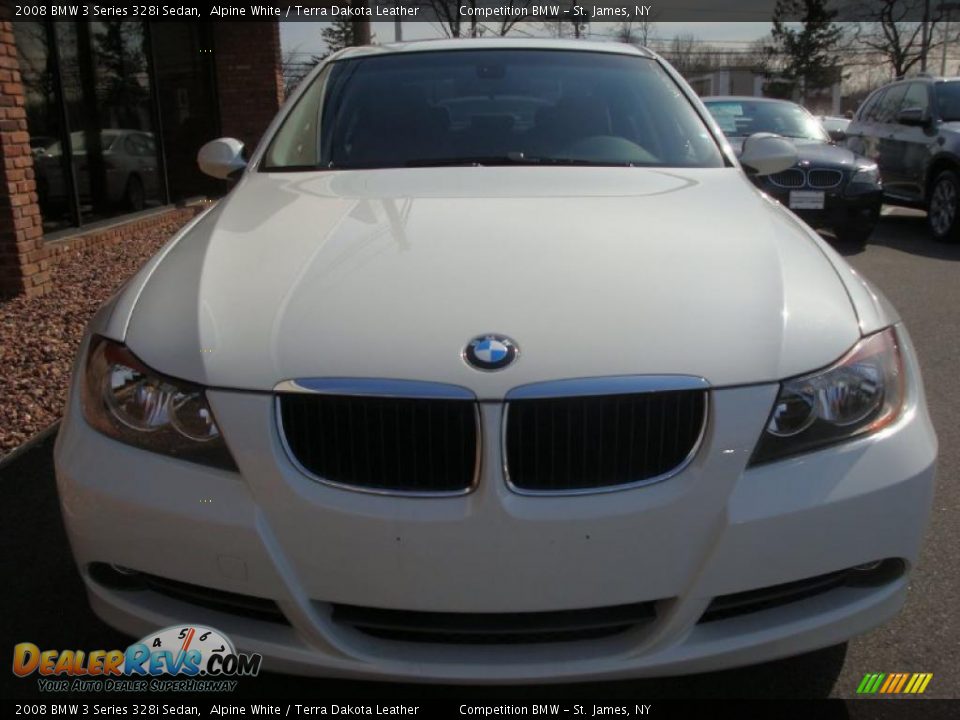 2008 BMW 3 Series 328i Sedan Alpine White / Terra Dakota Leather Photo #2