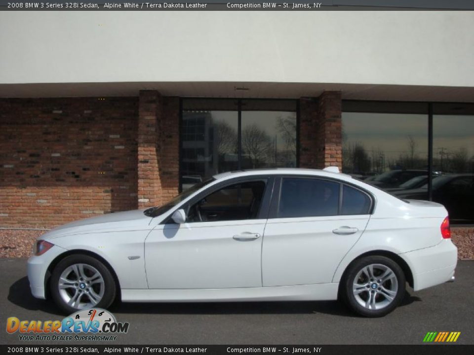 2008 BMW 3 Series 328i Sedan Alpine White / Terra Dakota Leather Photo #3