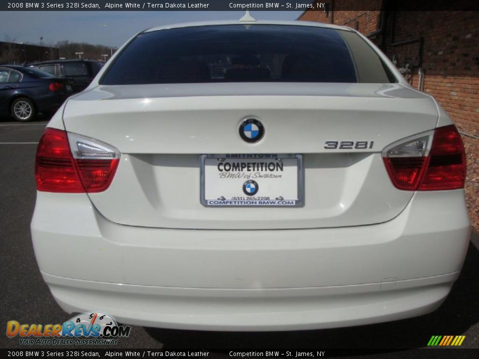 2008 BMW 3 Series 328i Sedan Alpine White / Terra Dakota Leather Photo #5
