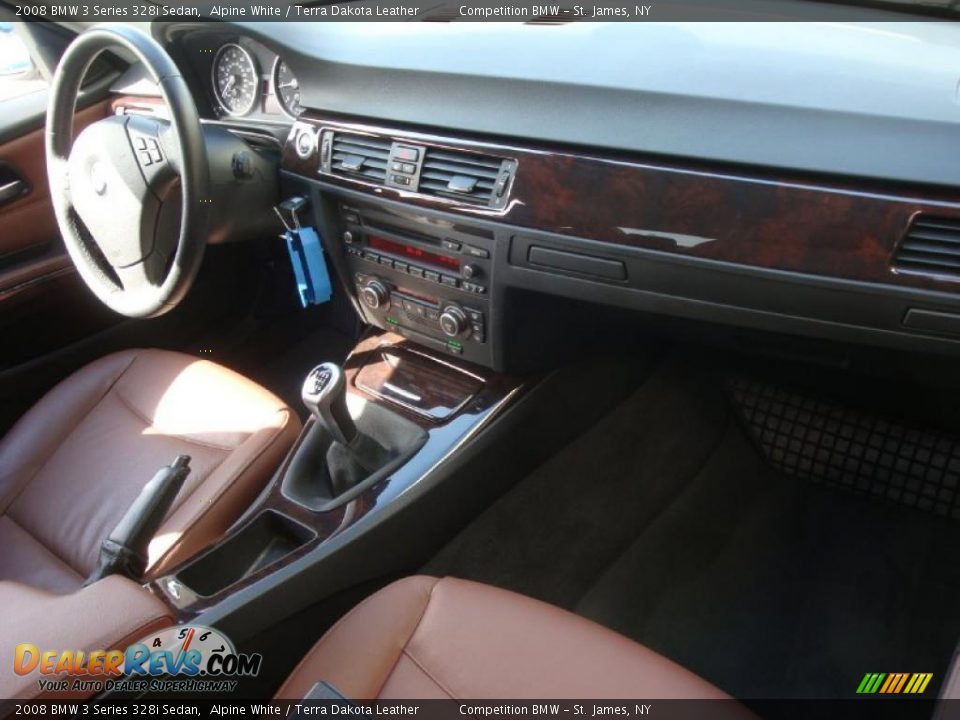 2008 BMW 3 Series 328i Sedan Alpine White / Terra Dakota Leather Photo #11