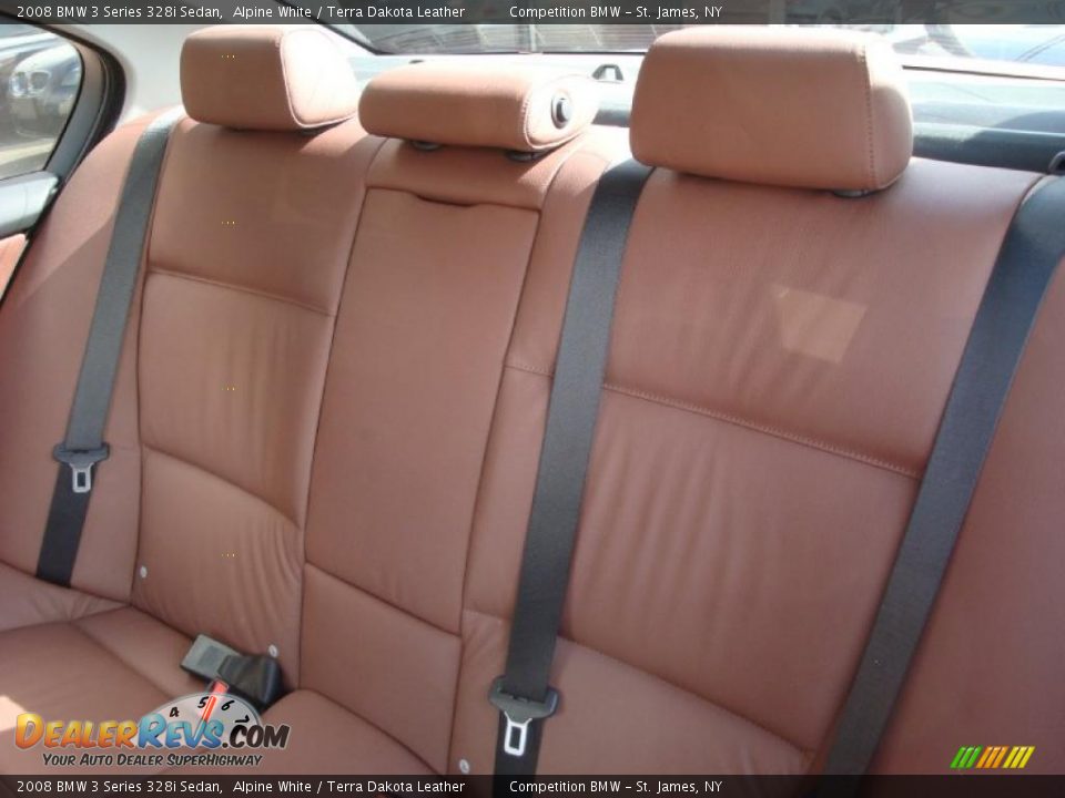 2008 BMW 3 Series 328i Sedan Alpine White / Terra Dakota Leather Photo #14
