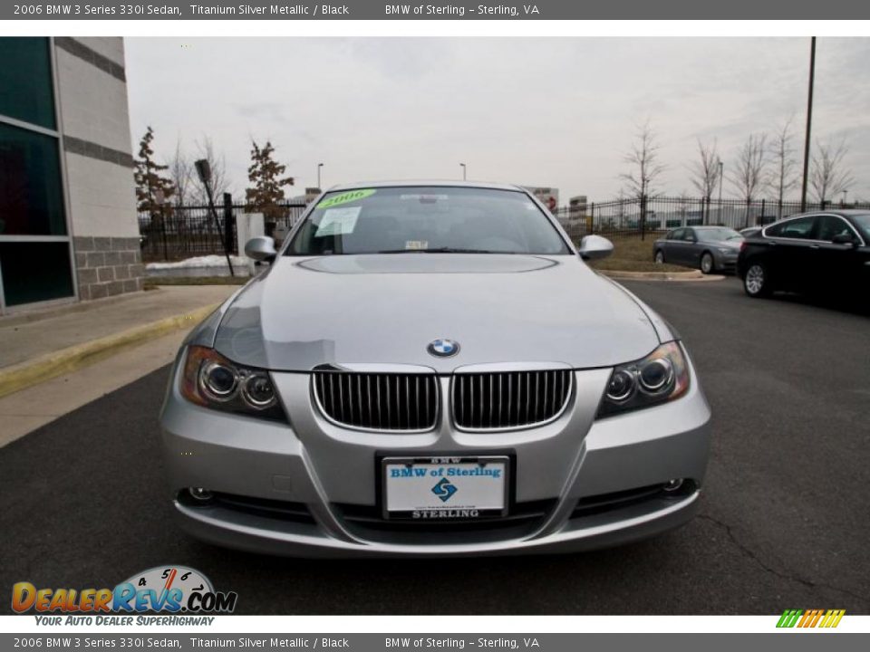 2006 BMW 3 Series 330i Sedan Titanium Silver Metallic / Black Photo #1