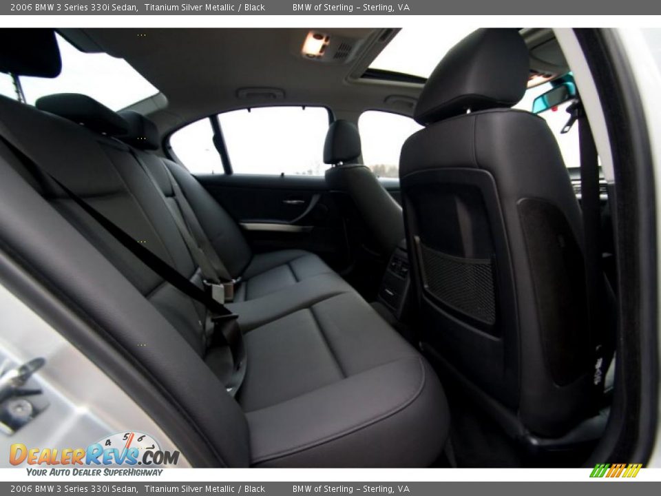 2006 BMW 3 Series 330i Sedan Titanium Silver Metallic / Black Photo #12