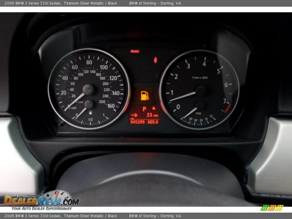 2006 BMW 3 Series 330i Sedan Titanium Silver Metallic / Black Photo #14