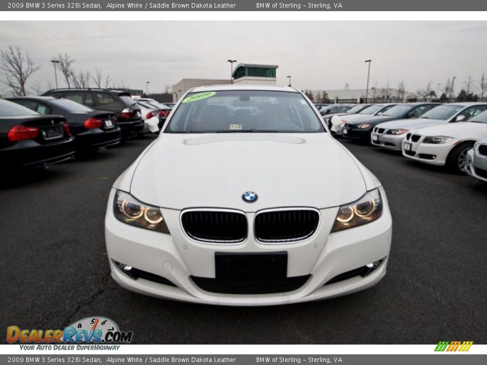 2009 BMW 3 Series 328i Sedan Alpine White / Saddle Brown Dakota Leather Photo #1