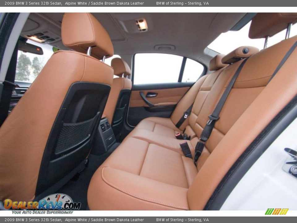 2009 BMW 3 Series 328i Sedan Alpine White / Saddle Brown Dakota Leather Photo #10