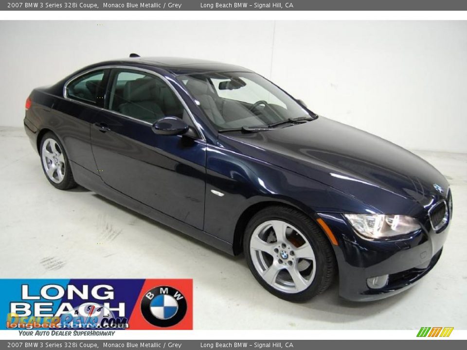 2007 BMW 3 Series 328i Coupe Monaco Blue Metallic / Grey Photo #1