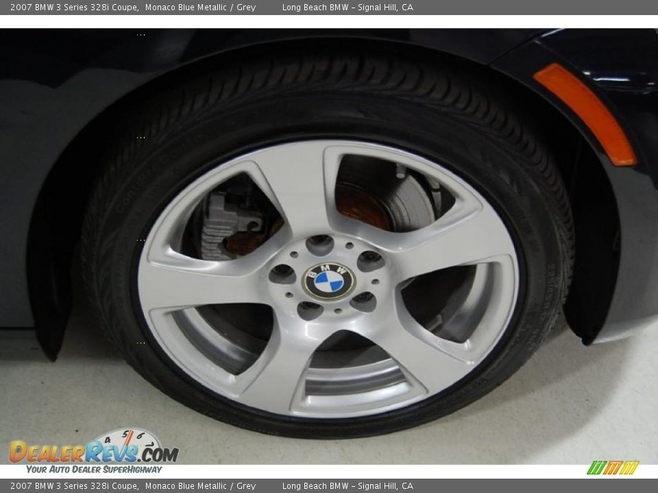 2007 BMW 3 Series 328i Coupe Monaco Blue Metallic / Grey Photo #3