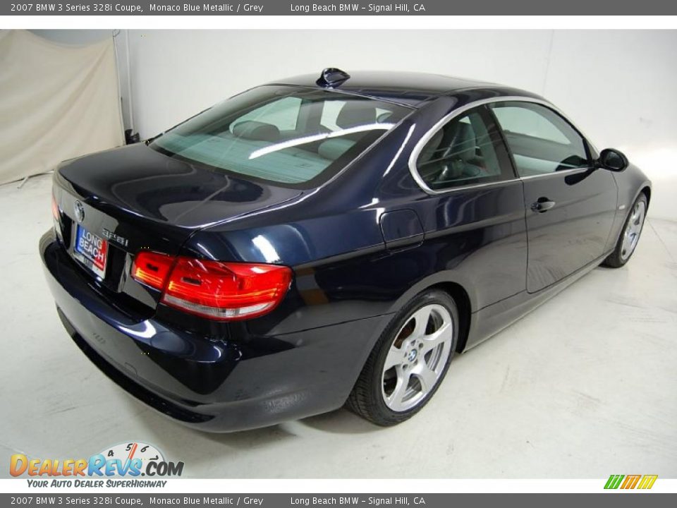 2007 BMW 3 Series 328i Coupe Monaco Blue Metallic / Grey Photo #6