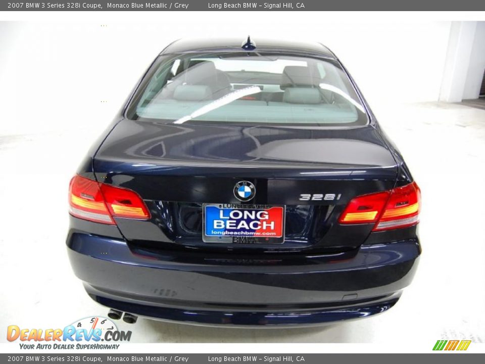 2007 BMW 3 Series 328i Coupe Monaco Blue Metallic / Grey Photo #7