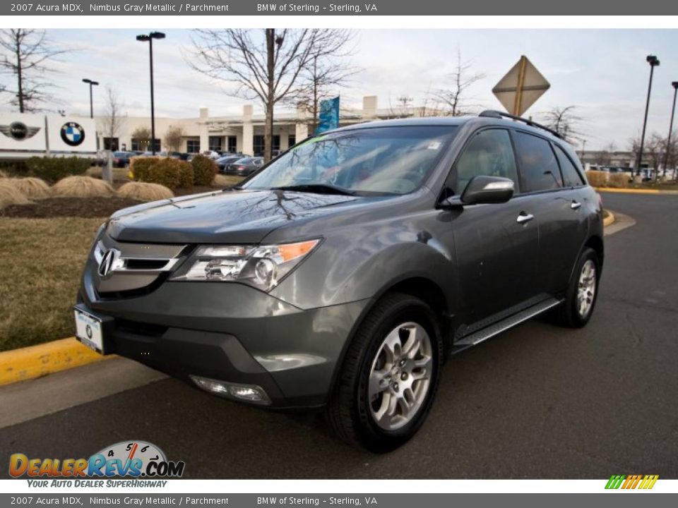 2007 Acura MDX Nimbus Gray Metallic / Parchment Photo #2