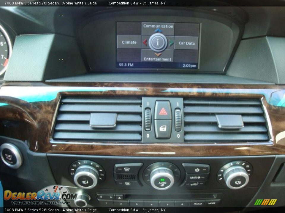2008 BMW 5 Series 528i Sedan Alpine White / Beige Photo #13