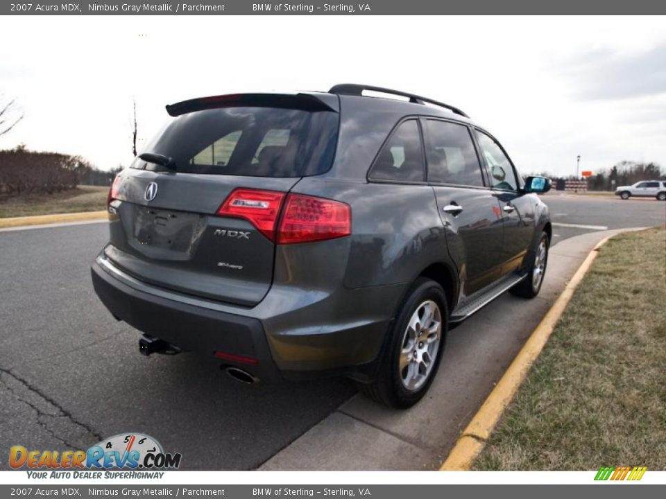 2007 Acura MDX Nimbus Gray Metallic / Parchment Photo #6