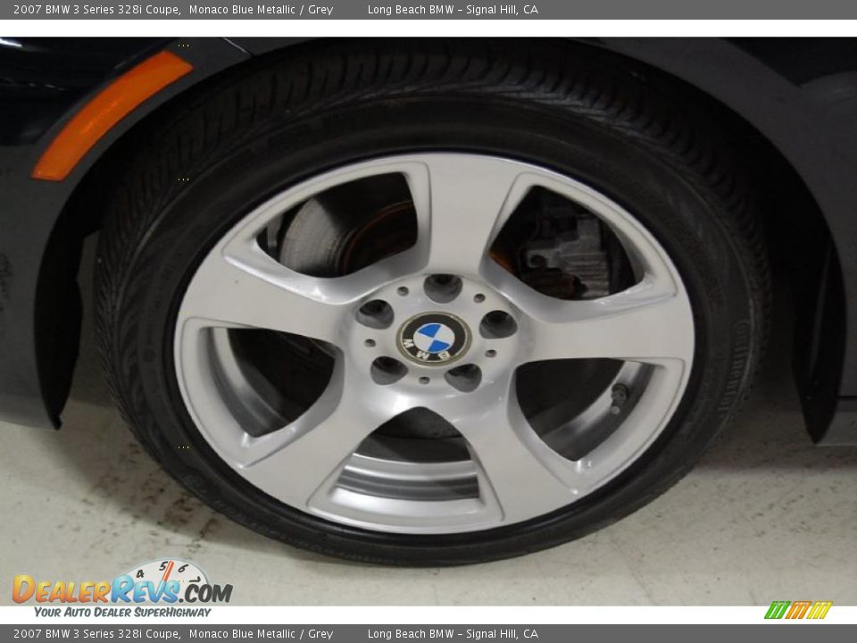 2007 BMW 3 Series 328i Coupe Monaco Blue Metallic / Grey Photo #13