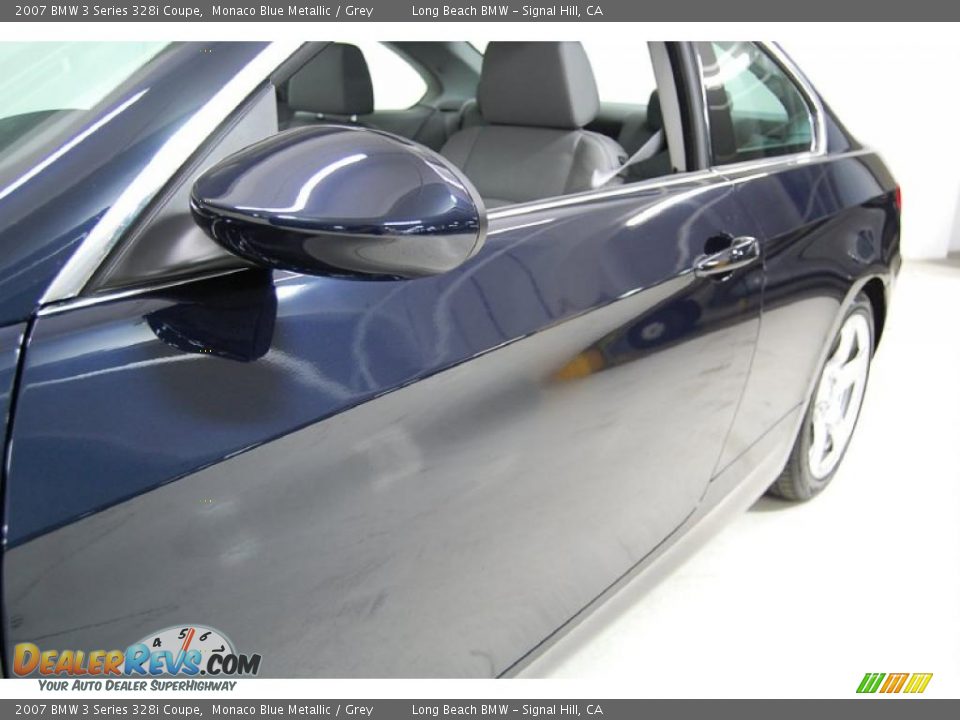 2007 BMW 3 Series 328i Coupe Monaco Blue Metallic / Grey Photo #14