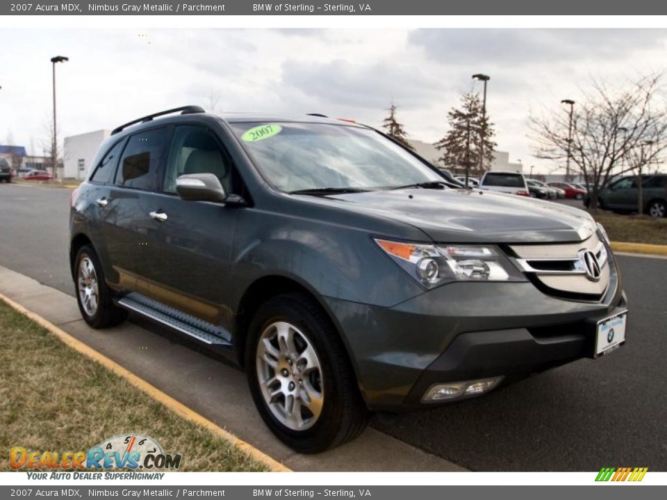 2007 Acura MDX Nimbus Gray Metallic / Parchment Photo #8