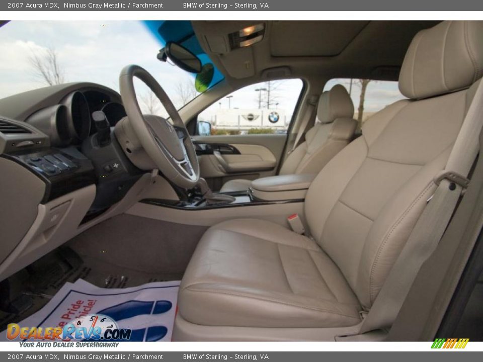 2007 Acura MDX Nimbus Gray Metallic / Parchment Photo #9