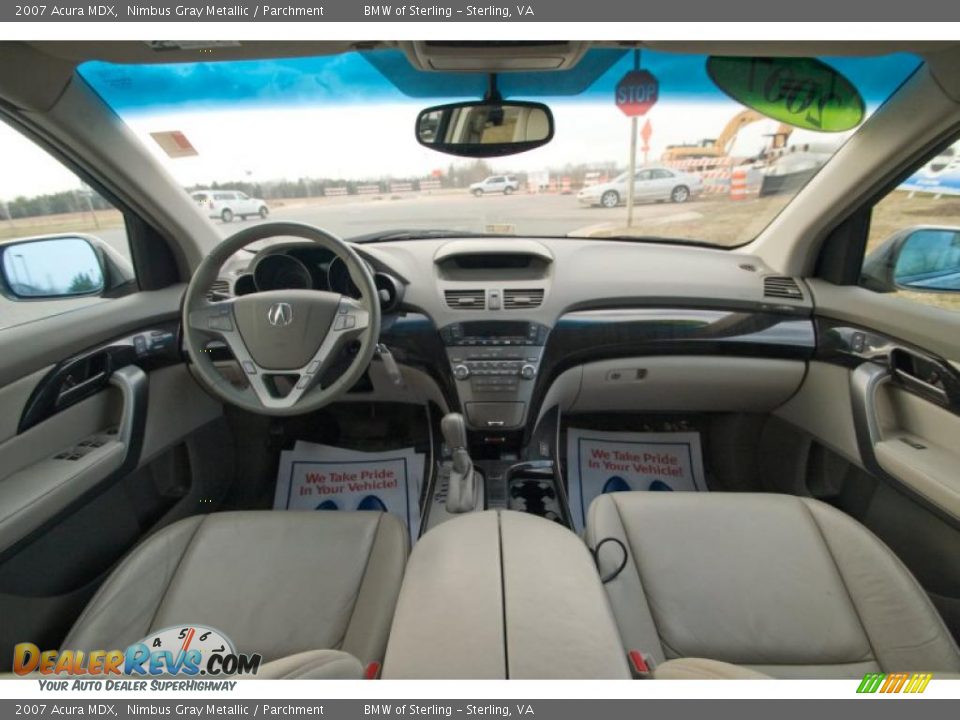 2007 Acura MDX Nimbus Gray Metallic / Parchment Photo #11