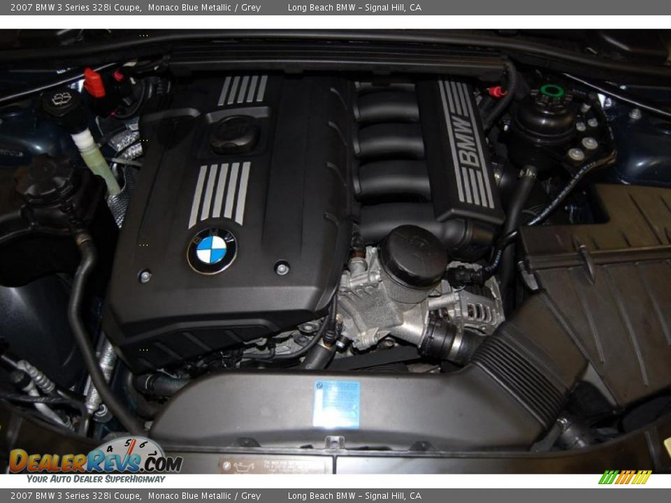 2007 BMW 3 Series 328i Coupe Monaco Blue Metallic / Grey Photo #18