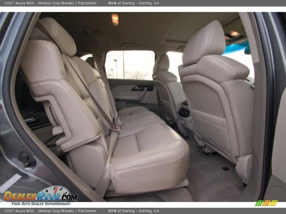 2007 Acura MDX Nimbus Gray Metallic / Parchment Photo #12
