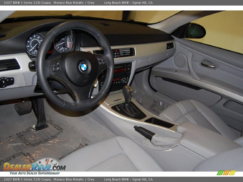 2007 BMW 3 Series 328i Coupe Monaco Blue Metallic / Grey Photo #19