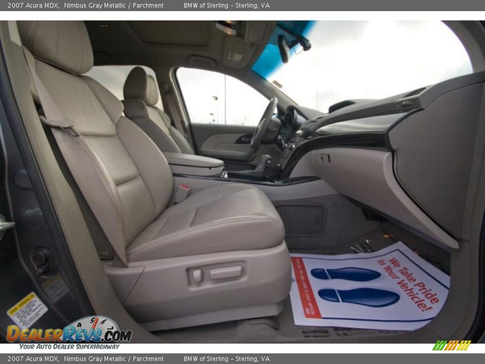 2007 Acura MDX Nimbus Gray Metallic / Parchment Photo #13