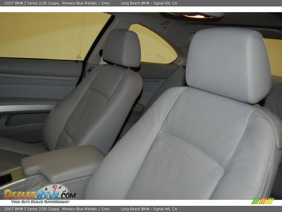 2007 BMW 3 Series 328i Coupe Monaco Blue Metallic / Grey Photo #21