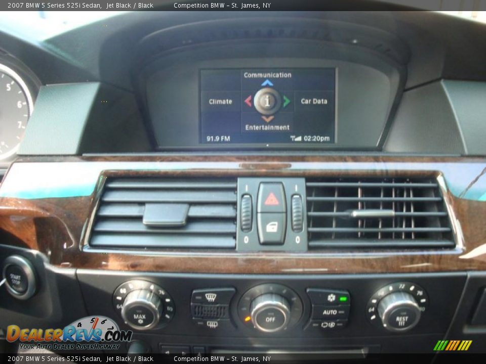 2007 BMW 5 Series 525i Sedan Jet Black / Black Photo #13