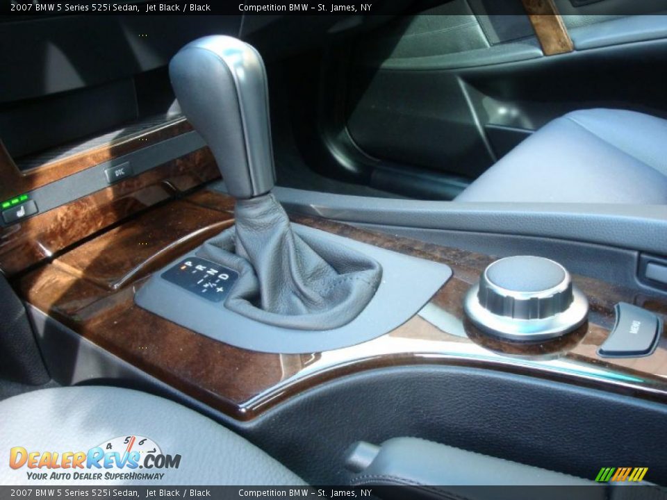 2007 BMW 5 Series 525i Sedan Jet Black / Black Photo #14