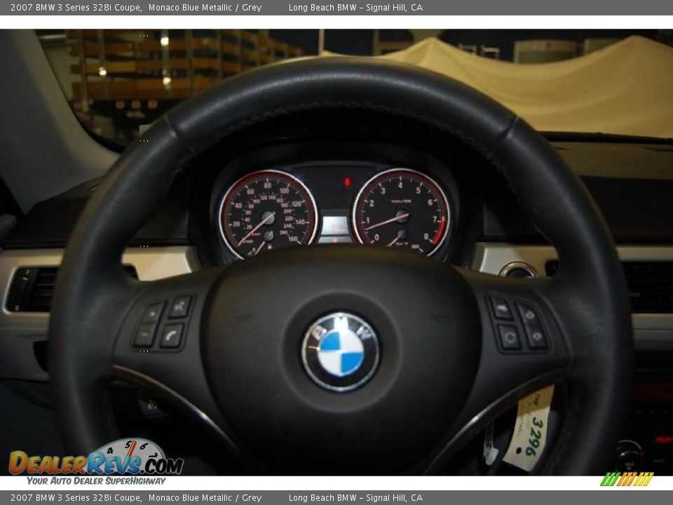 2007 BMW 3 Series 328i Coupe Monaco Blue Metallic / Grey Photo #28