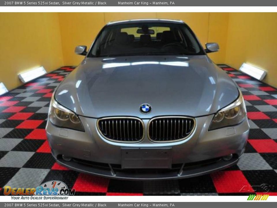 2007 BMW 5 Series 525xi Sedan Silver Grey Metallic / Black Photo #2