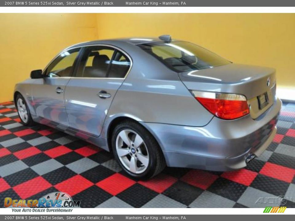 2007 BMW 5 Series 525xi Sedan Silver Grey Metallic / Black Photo #4