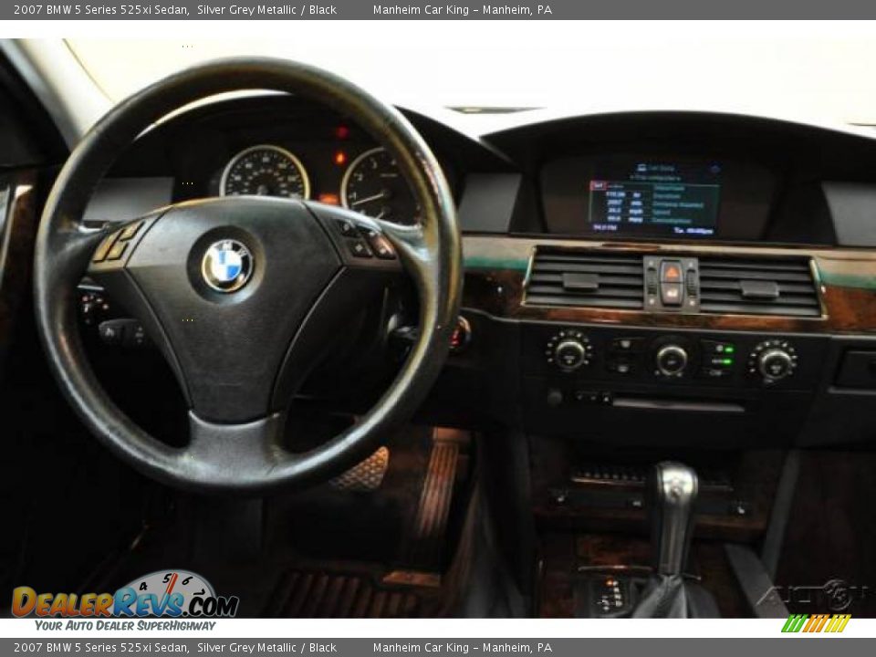 2007 BMW 5 Series 525xi Sedan Silver Grey Metallic / Black Photo #7