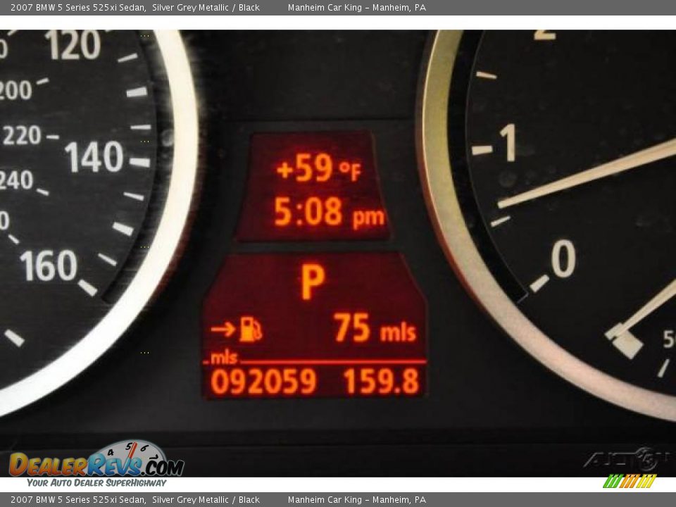 2007 BMW 5 Series 525xi Sedan Silver Grey Metallic / Black Photo #8
